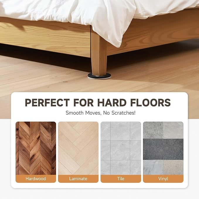 CO-Z 8pcs Felt Furniture Sliders - Image 3
