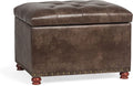 24'' Leather Ottoman with Storage Rectangle Foot Rest Ottomans Stool by DecentHomefocusoneveryonessmallfamilySimplefurnitureSophisticatedlifestyleYourspaceplannerknowyoubetterbecausemoreprofessional