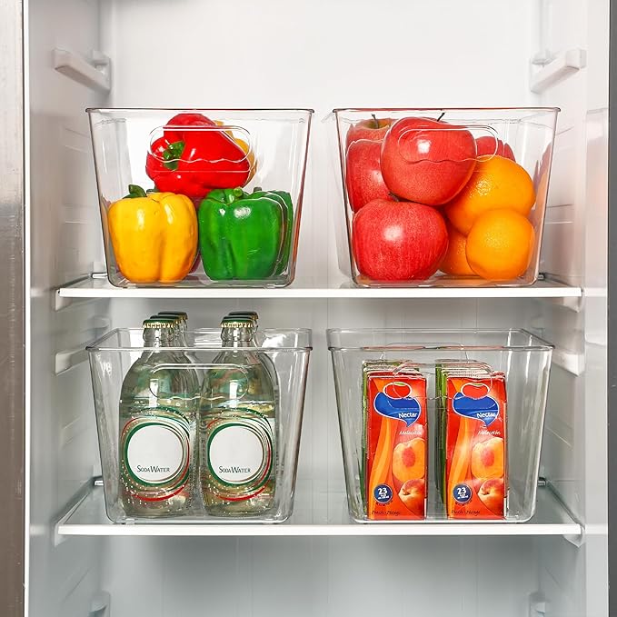 Vtopmart Clear Plastic Pantry Organizer Bins, Countertops, Freezer Organization - Image 6