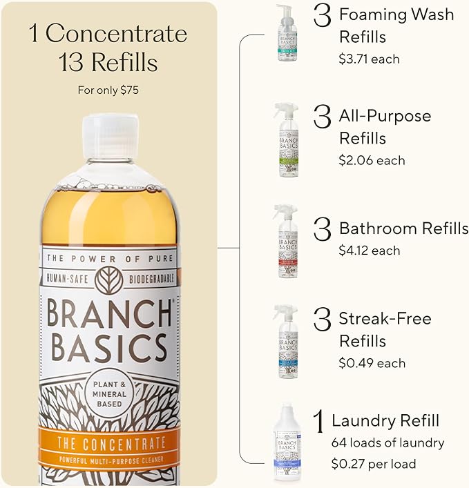 Branch Basics Premium Starter Kit: All Purpose, and Bathroom Cleaner plus our - Image 6