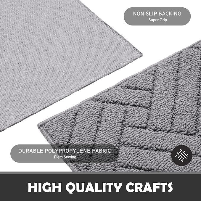 Door Mat Indoor, Non-Slip Rubber Backing Entry Rug & Door Mats, Low-Profile - Image 4