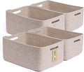 Large Storage Baskets for Organizing, Closet Shelf Baskets for Clothes Blanket by MiniArkStorageBasketsHome