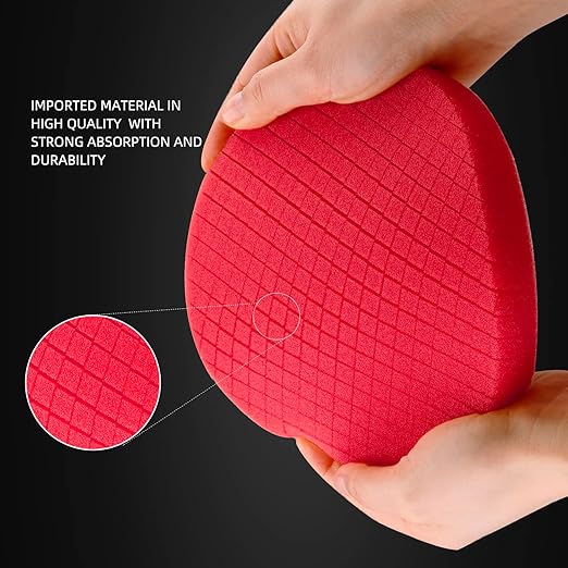 Red Finish Polishing Pads, Buffing Pads, SPTA 1Pc 6.5 Inch Face - Image 3