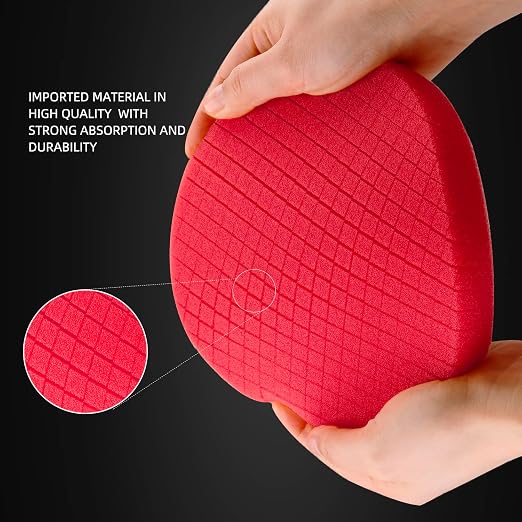 Red Finish Polishing Pads, Buffing Pads, SPTA 3Pcs 6.5 Inch Face - Image 3