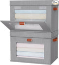 Large Storage Bins with Lids, Stackable&Collapsible Closet Storage Bins by Unknown