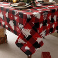 Waterproof Christmas Tree Tablecloth Fabric by Essifunia