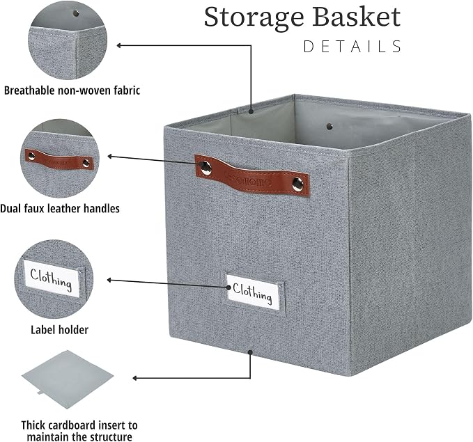 DECOMOMO Storage Bins, Cube Storage Bin - Image 3