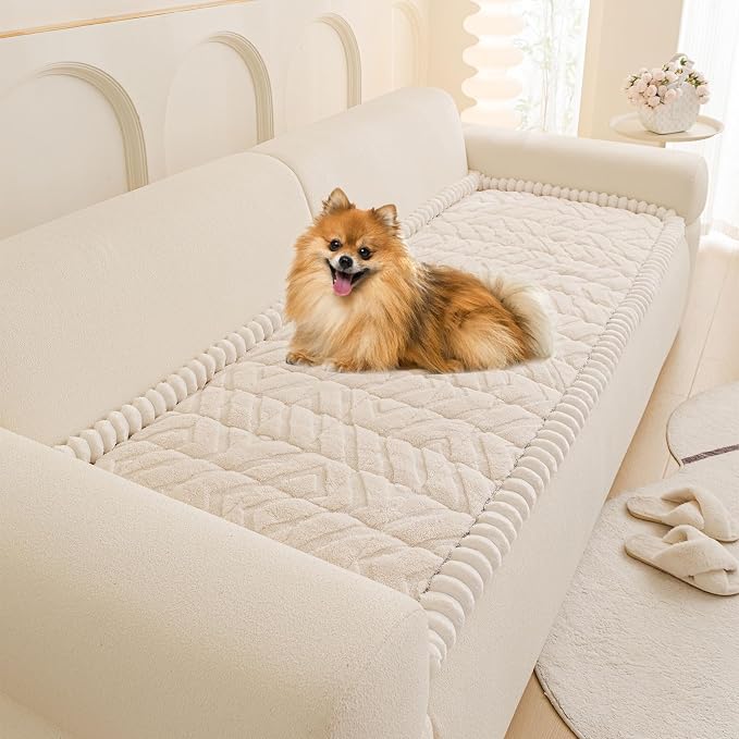 OTOB Couch Cover for Dogs Washable Pet Friendly, Non Slip Plush Funny Fuzzy by OTOB