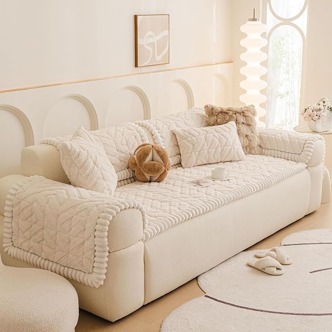 OTOB Couch Covers for 3 Cushion Couch Sofa Pet Friendly, Washable & Non Slip - Image 9