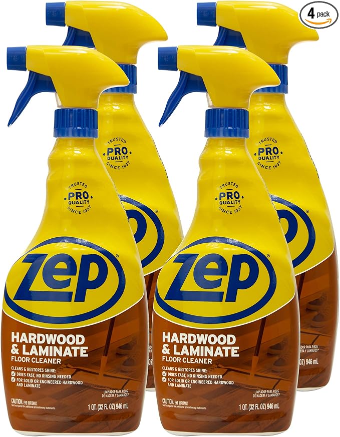Zep Hardwood and Laminate Floor Cleaner - 32 Oz - ZUHLF324 - Cleans Spots by Zep