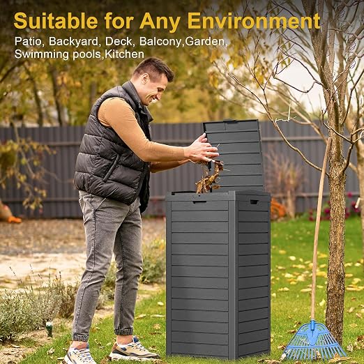 31 Gallon Outdoor Trash Can - Image 5