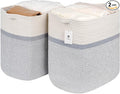 Storage Baskets for Clothes Fabric Cotton Rope Storage Basket by Laughbird