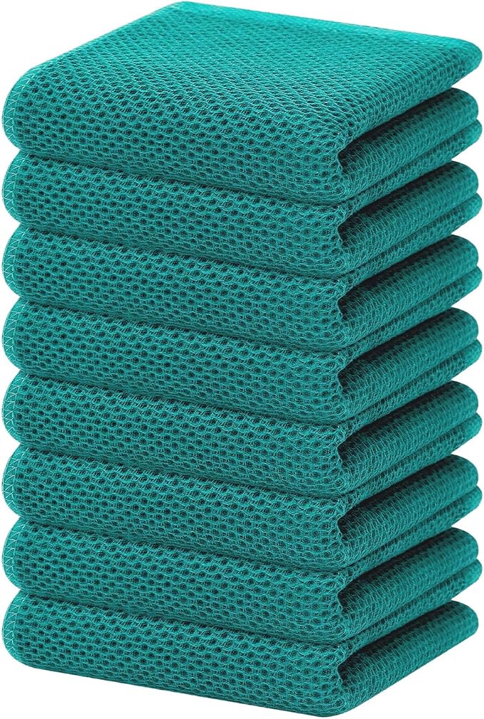 Homaxy 100% Cotton Waffle Weave Kitchen Dish Towels, Ultra Soft Absorbent Quick by Homaxy