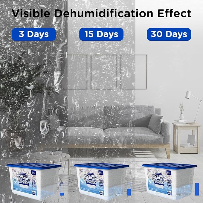 W&E Choice Moisture Absorbers, Fragrance-Free Dehumidifier Boxes - Image 5