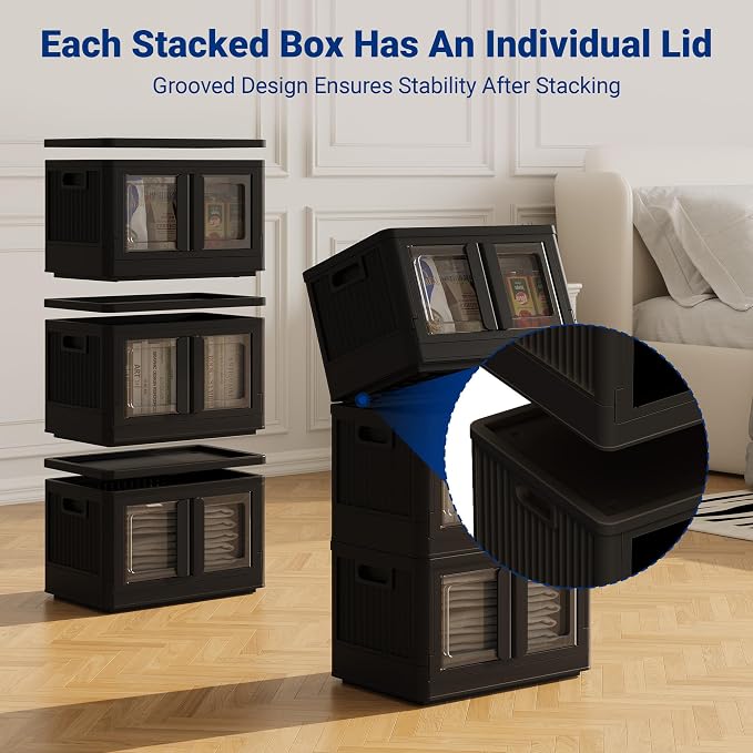 FLEXIMOUNTS 75 QT Stackable Storage Bins - Image 7