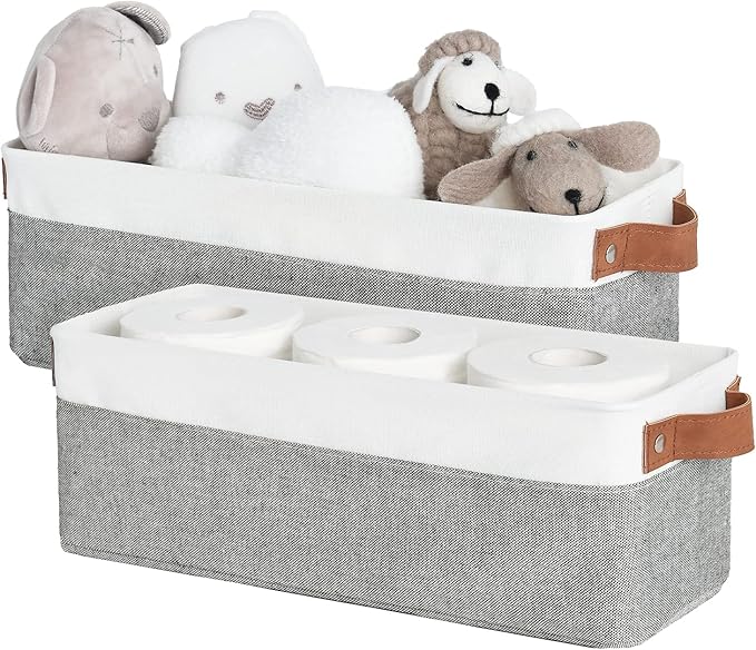 StorageWorks Narrow Storage Bins, Small Basket by StorageWorks
