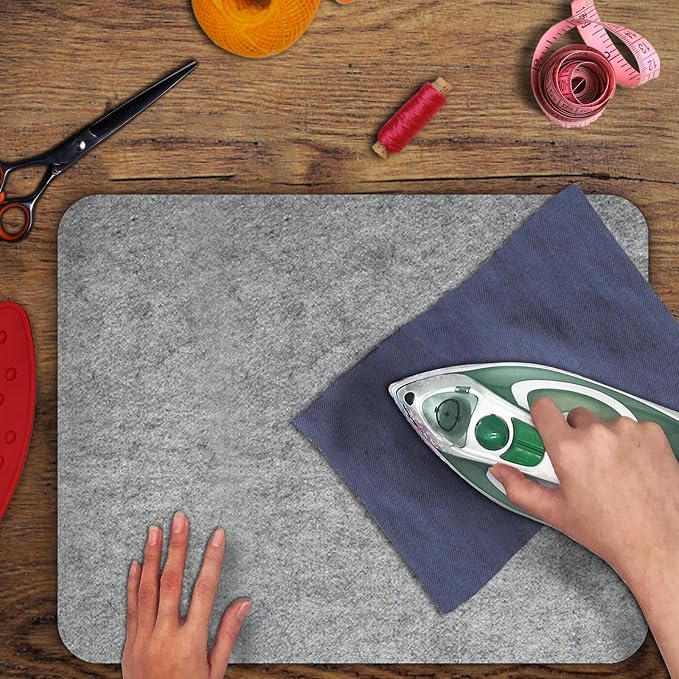 ZOMONETI 15" x 12" Wool Pressing Mat 100% New Zealand Felted Wool Ironing Mat - Image 4