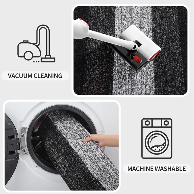Kitinjoy Indoor Outdoor Door Mat, 32x20 Non-Slip Absorbent Dirt Trapper - Image 5