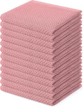 Homaxy 100% Cotton Waffle Weave Kitchen Dish Cloths, Ultra Soft Absorbent Quick by Homaxy
