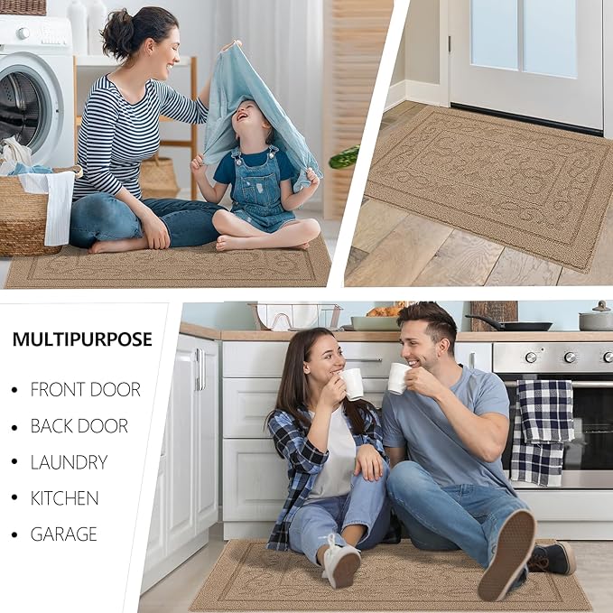 FONEYI Indoor Door Mat 36" x 59", Dirt Trapper Door Mats Non-Slip Entryway Rugs - Image 6