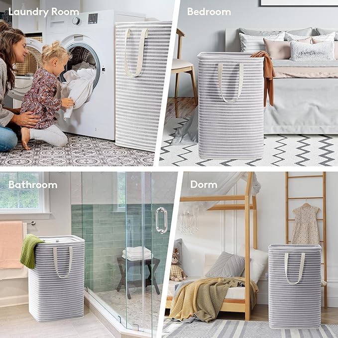 Lifewit 3 Pack Laundry Hamper Large Collapsible Laundry Baskets, Freestanding - Image 6