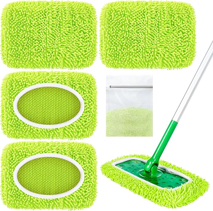 Reusable Microfiber Mop Pads Compatible by LOVECO