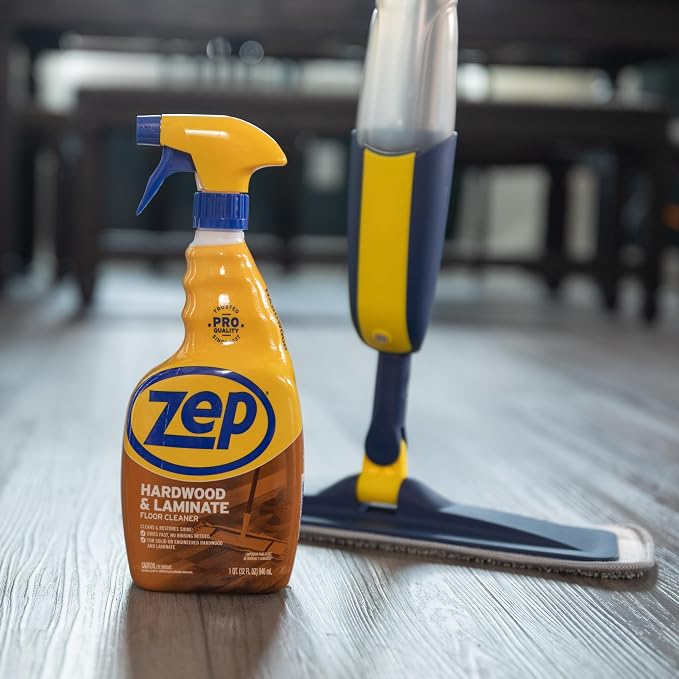 Zep Hardwood and Laminate Floor Cleaner - 32 Oz - ZUHLF324 - Cleans Spots - Image 7
