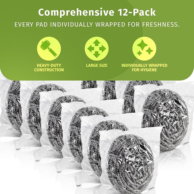 Brheez Stainless Steel Cleaner Scouring Pads - Image 3