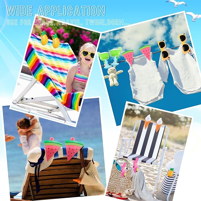 Rtteri 16 Pcs Beach Towel Clips - Image 6