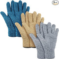 Patelai 3 Pairs Microfiber Plant Dusting Gloves Leaf Cleaning Gloves by Patelai