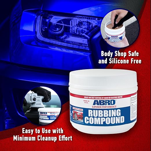 ABRO Superior Performance Rubbing Compound, 32 oz., Buffing Compound - Image 4