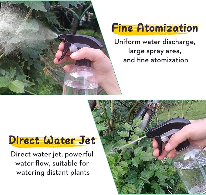 Bynccea Spray Bottle Empty Spray Bottles PET -10 oz/300 ml Plastic Water - Image 4