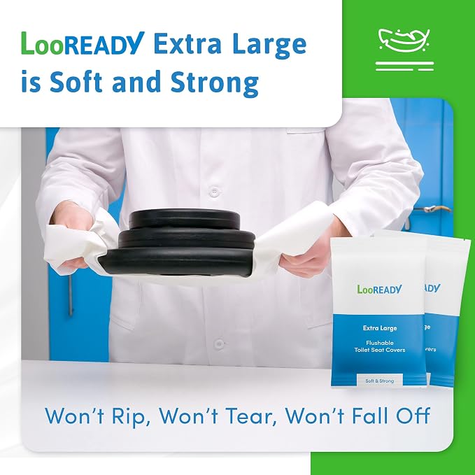 Individually Wrapped Toilet Seat Covers Disposable Flushable - Image 5