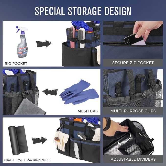 Wearable Cleaning Caddy, Cleaning Caddy Supplies Organizer - Image 2
