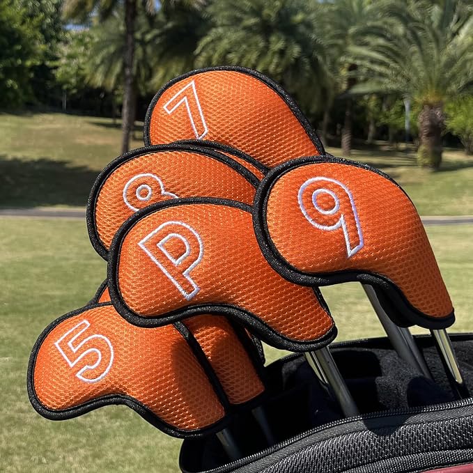 Montela Golf Iron Covers, Golf Iron Head Covers Mesh Golf Iron Covers Set 10pcs - Image 8