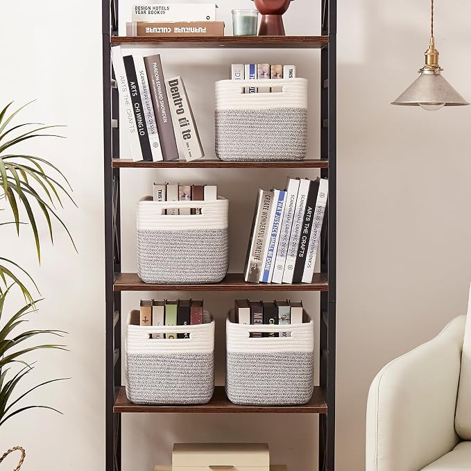 OIAHOMY 4 Pack Storage Baskets for Organizing, Basket for Shelves - Image 4
