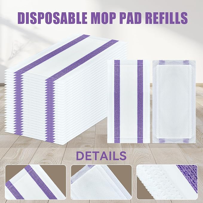80 Pack Disposable Mop Pad Refills - Image 3