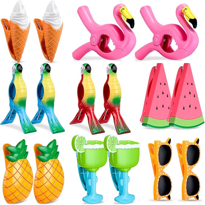 Rtteri 16 Pcs Beach Towel Clips by Rtteri