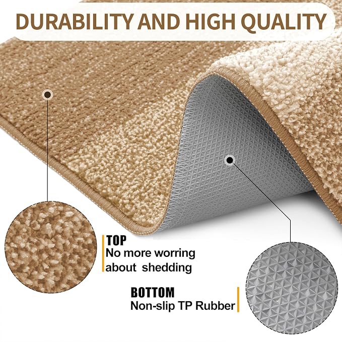 Kitinjoy Indoor Outdoor Door Mat, 32x20 Non-Slip Absorbent Dirt Trapper - Image 3
