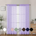 Aiyufeng Light Purple Sheer Curtains 72 Inches Long 2 Panels Set, Elegant Light by Aiyufeng