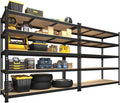 PrimeZone 2 Pack Heavy Duty Adjustable 5 Tier Garage Storage Shelves by PrimeZone