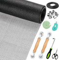 Window Screen Replacement, Screen Door Repair Kit, Including 50 FT by Ghguole