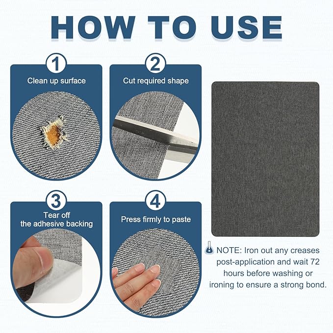 PATIKIL 8x11 Inch Linen Repair Patches - Image 4