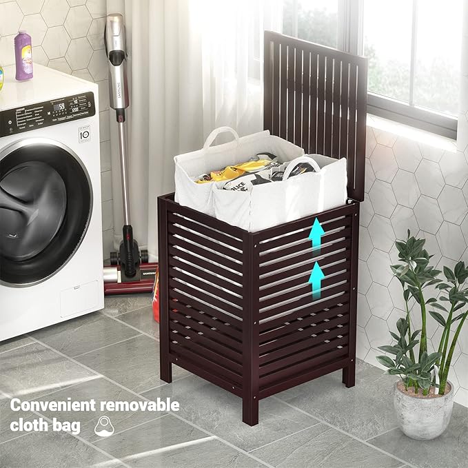 Homykic Bamboo Laundry Hamper - Image 3