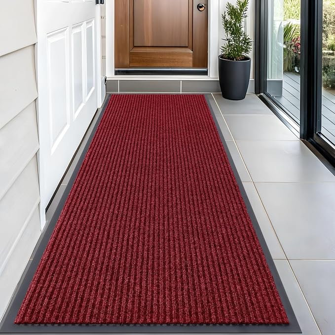 OLANLY Front Door Mat Indoor Outdoor Entrance, Waterproof Heavy Duty Doormat by OLANLY