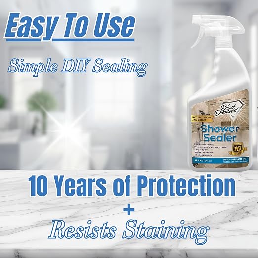 Black Diamond Stoneworks Shower Glass Cleaner Spray & Natural Stone Shower - Image 5