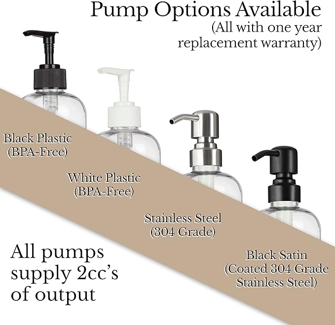 Clear Refillable Shampoo and Conditioner Bottles - Image 6