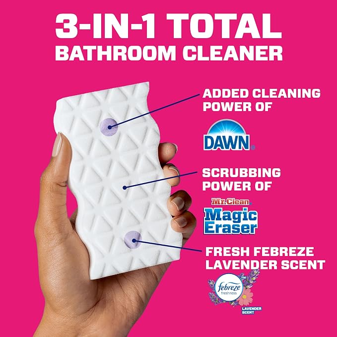 Mr. Clean Magic Eraser Sponge, Bathroom Cleaner, Shower Cleaner, Tub Cleaner - Image 6