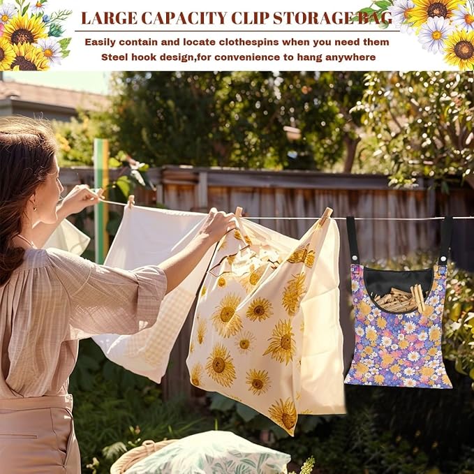 Clothespin Bag with Hanging Rope - Image 5