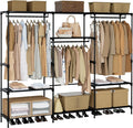 Clothes Rack, Portable Closet, 81.1 Inch Large Capacity Wardrobe Closet by Unknown